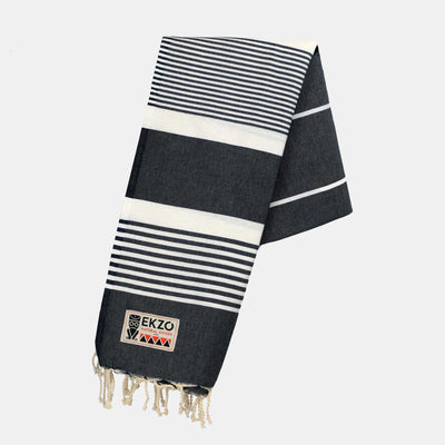 Dark Stripes - Beach Towel - EKZO