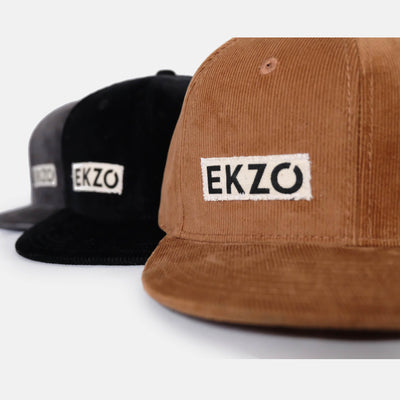 Full Corduroy Hat - Black - EKZO