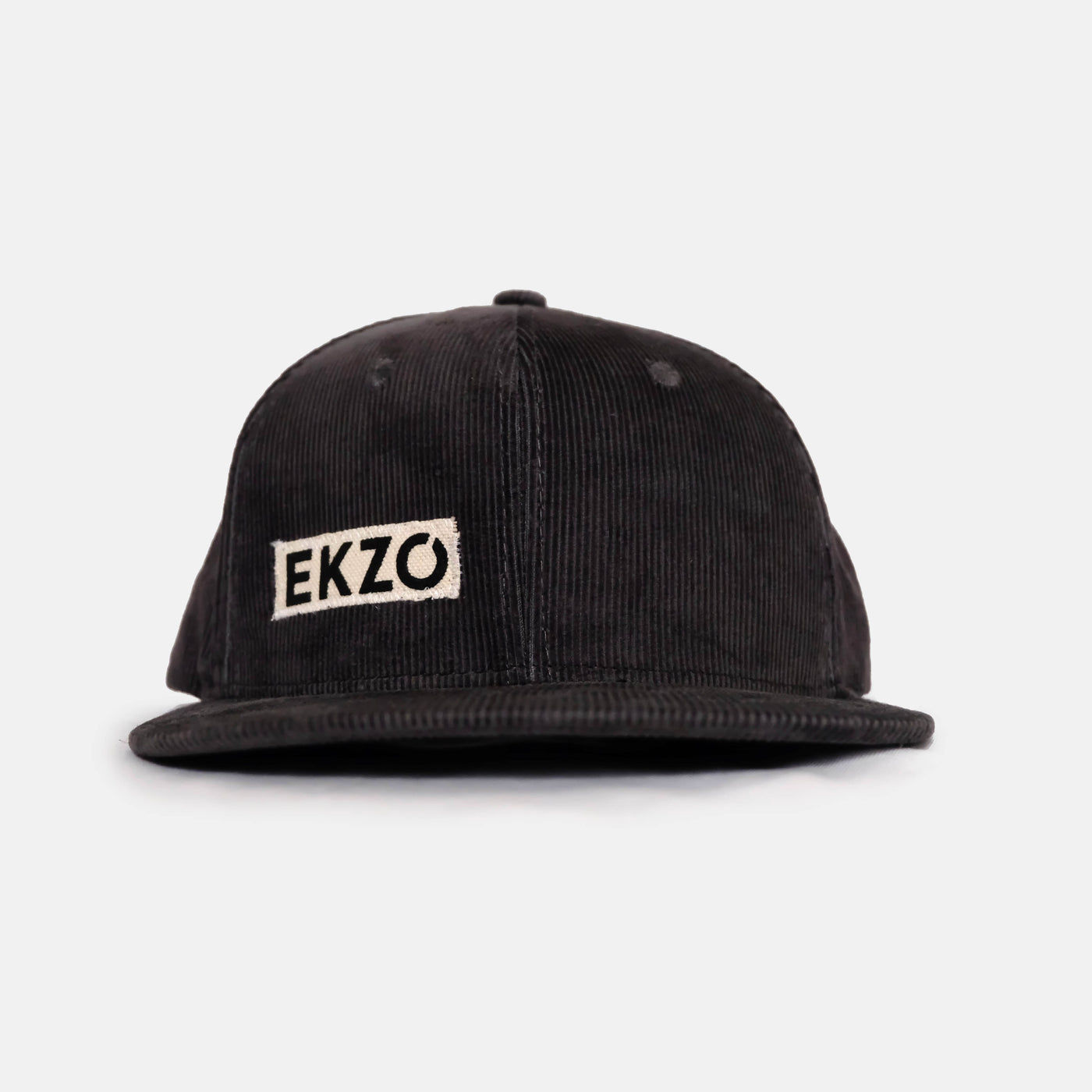 Full Corduroy Hat - Black - EKZO
