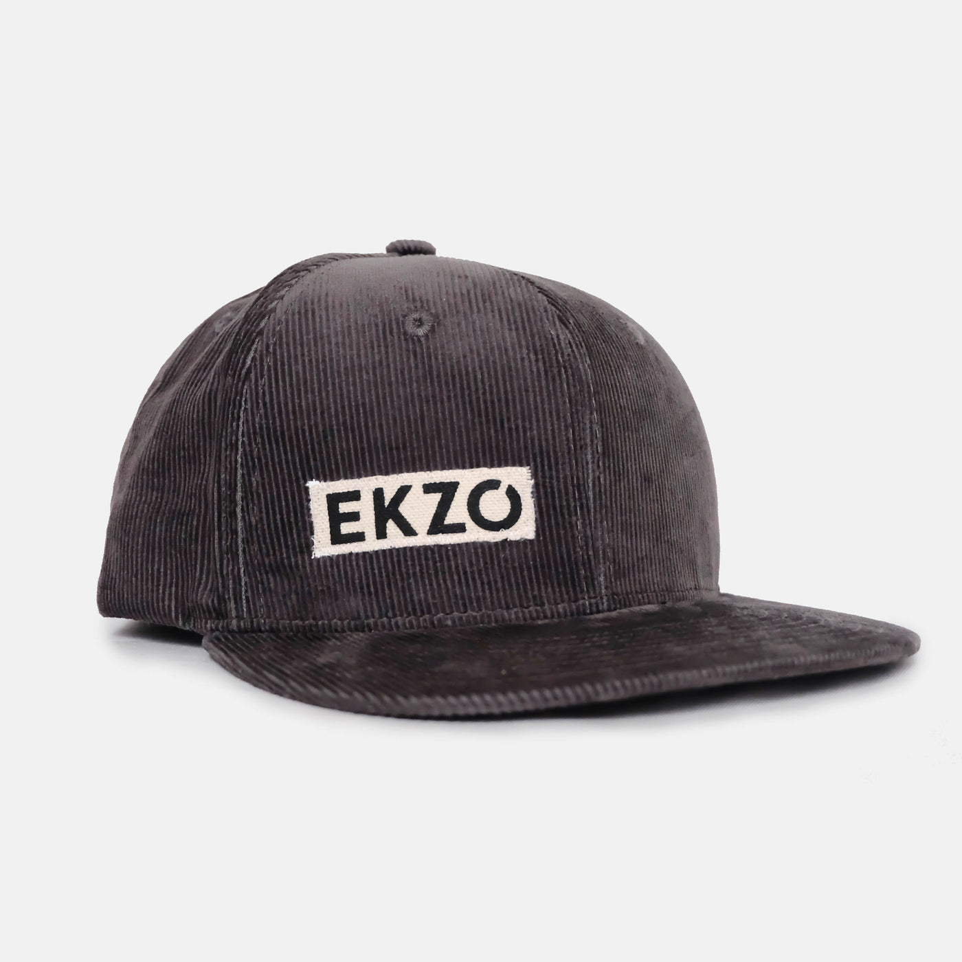 Full Corduroy Hat - Charcoal - EKZO