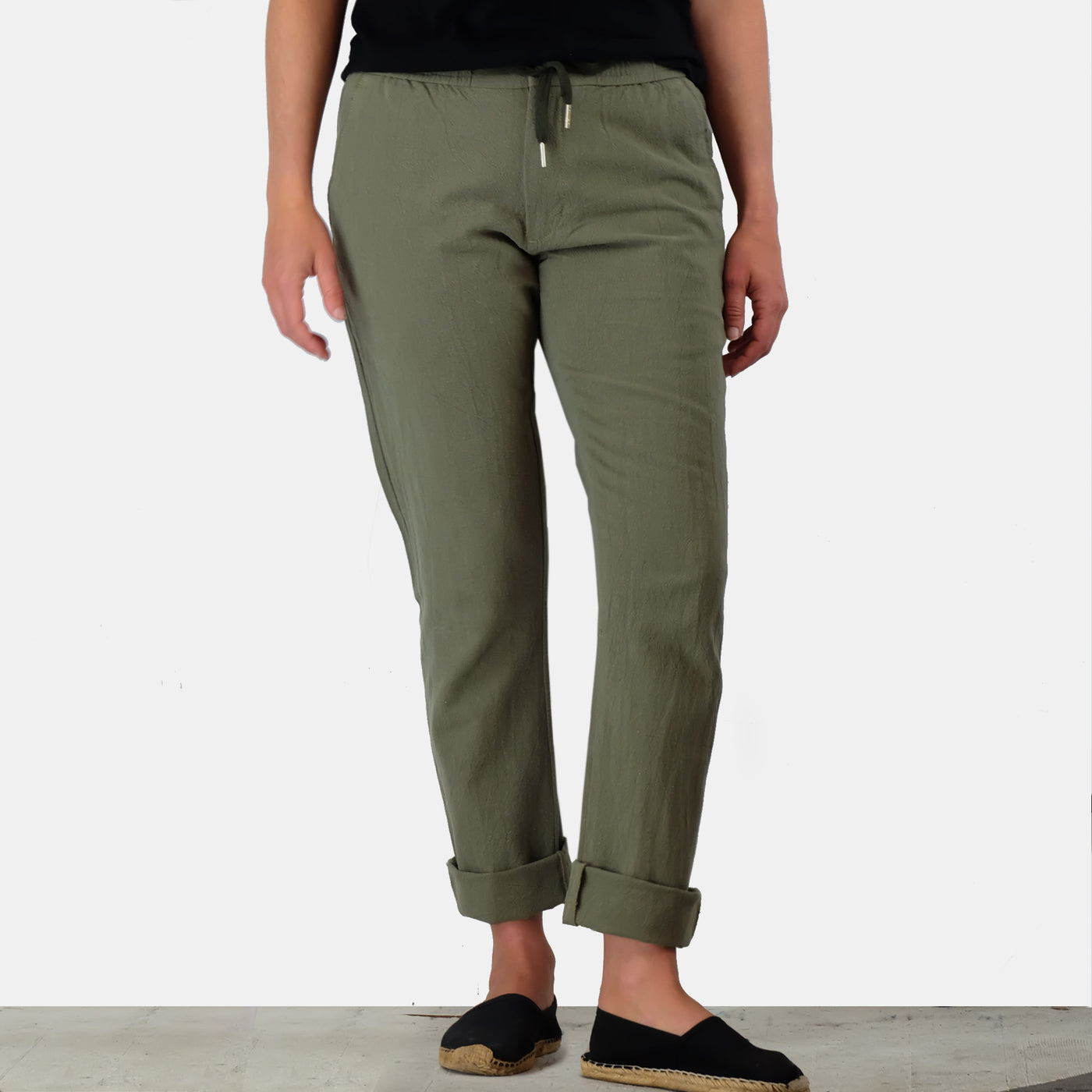 Hemp Cotton Unisex Pants - Green