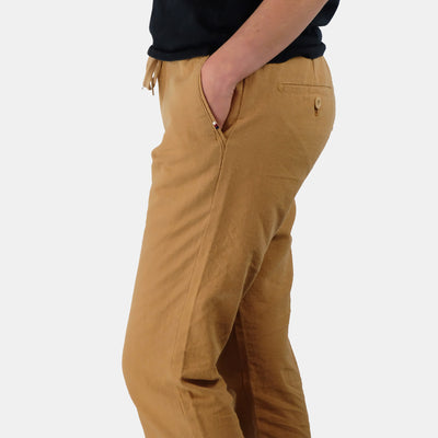 Hemp Cotton Pants Unisex - Orange