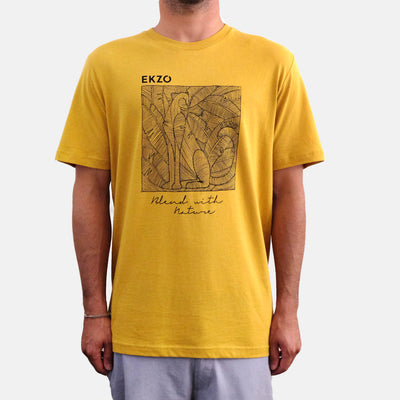Blend with Nature T-shirt Mustard - EKZO